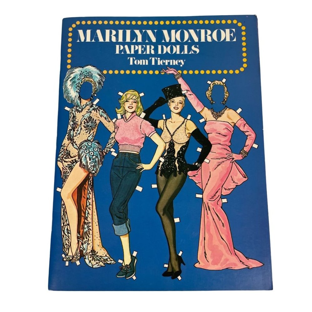Vintage Marilyn Monroe Paper Dolls Book, UNCUT 1979 Tom Tierney Dover